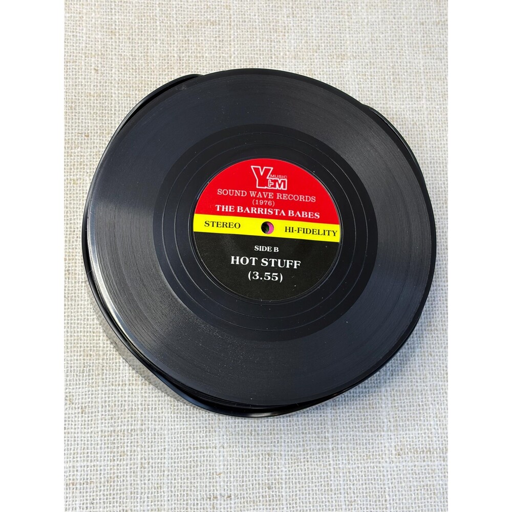Record Retro Vinyl Drink Coasters
